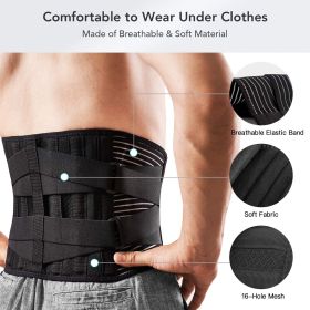 Fitness Waist Support (Color: black, size: L)